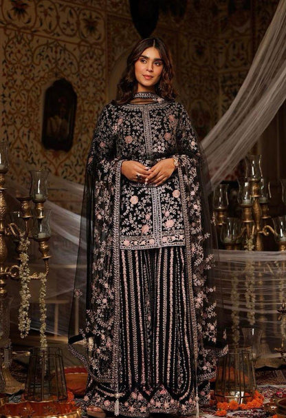 Stone Worked Pakistani Black Sharara
