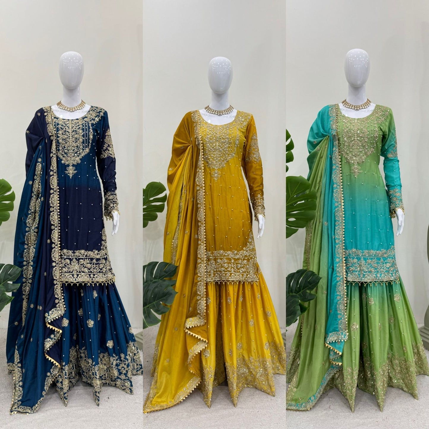 Readymade Dual Shaded Sharara