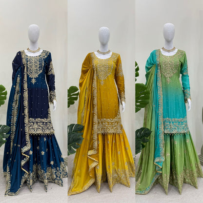 Readymade Dual Shaded Sharara