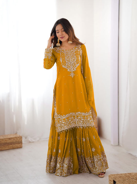 Elegant Pakistani Sharara Suit