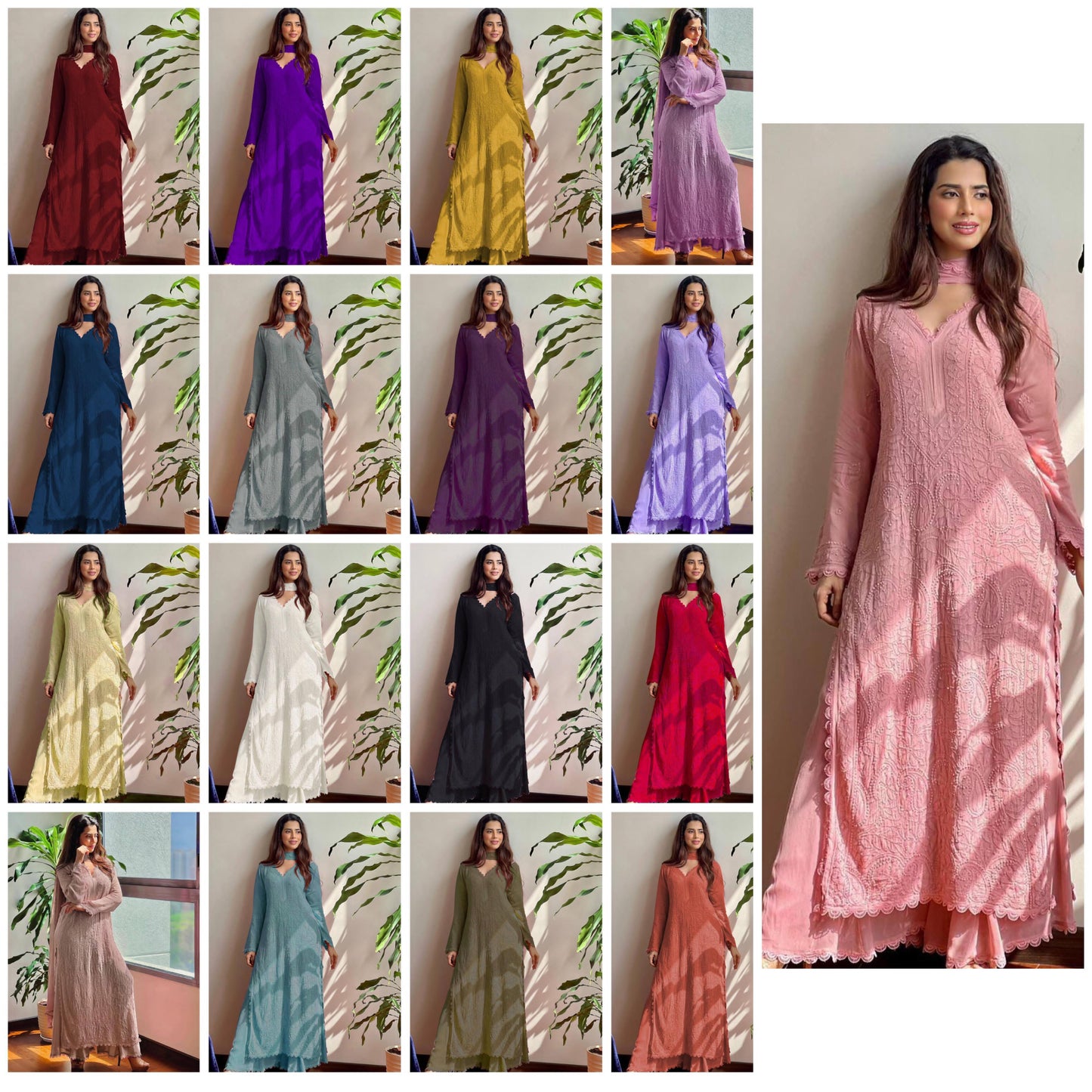 Thread Worked Shalwar