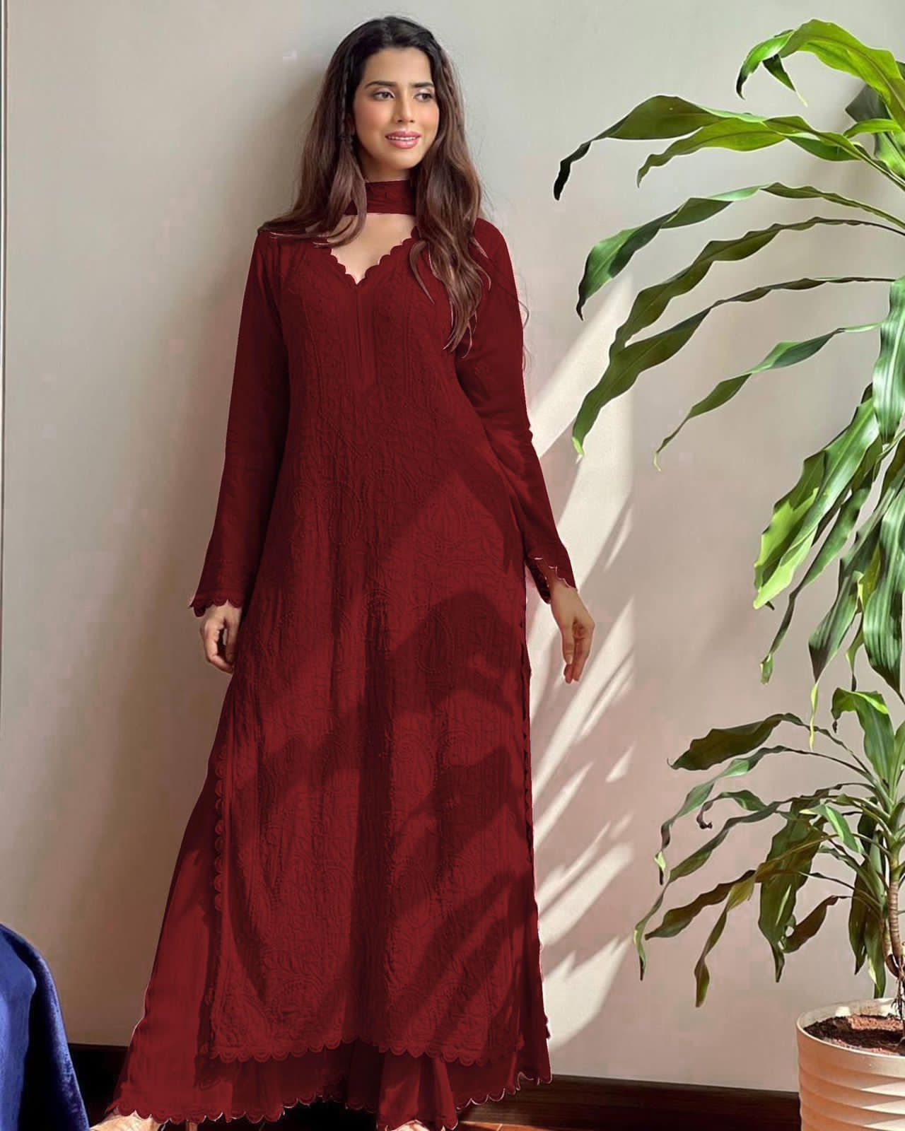Thread Worked Shalwar
