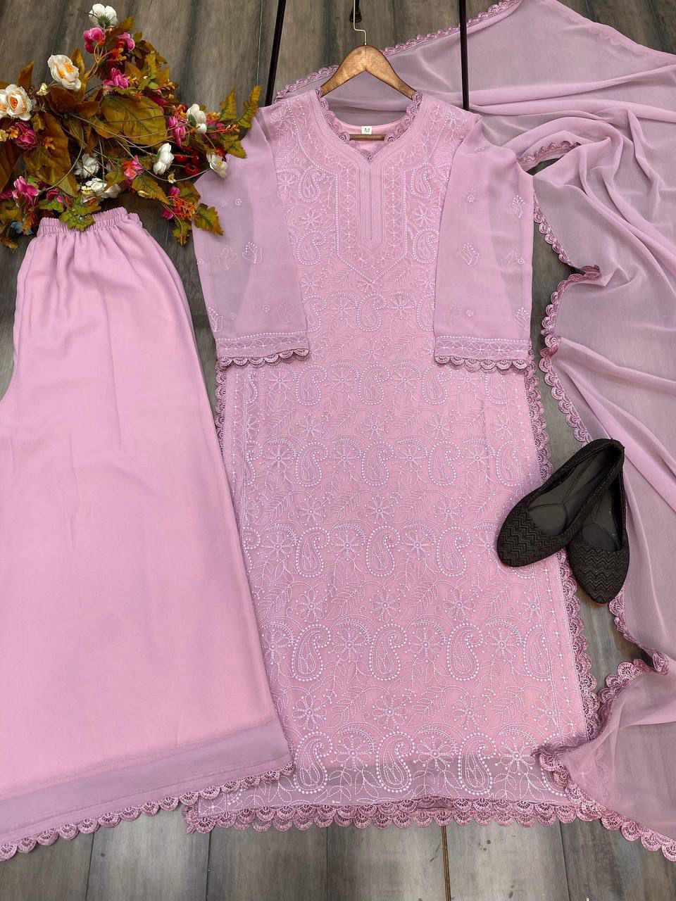Thread Worked Shalwar